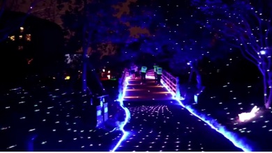 2watt white starry laser projector (GLD05RGB) outdoor installation effects