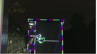 Lasermapping+Christmasthemeshow
